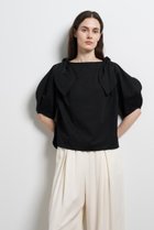 【ランバン オン ブルー/LANVIN en Bleu】のショルダーリボンカットソー ブラック|ID: prp329100004859596 ipo3291000000035956221