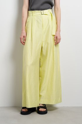 【ランバン オン ブルー/LANVIN en Bleu】 ベルト付きリネンワイドタックパンツ人気、トレンドファッション・服の通販 founy(ファニー) ファッション Fashion レディースファッション Fashion for Women パンツ Pants & Trousers ベルト&ウエストマーク Belts & Waist Accessories 2026年 2026 ランダム Random, Irregular リネン Linen, Linen Fabric 夏 Summer 春 Spring S/S・春夏 SS, Spring/Summer, Warm Season |ID:prp329100004859597