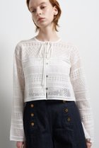 【ランバン オン ブルー/LANVIN en Bleu】のレースニットカーディガン オフ|ID: prp329100004859600 ipo3291000000035956264