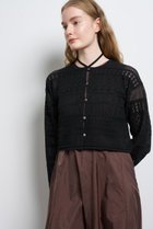 【ランバン オン ブルー/LANVIN en Bleu】のレースニットカーディガン ブラック|ID: prp329100004859600 ipo3291000000035956265