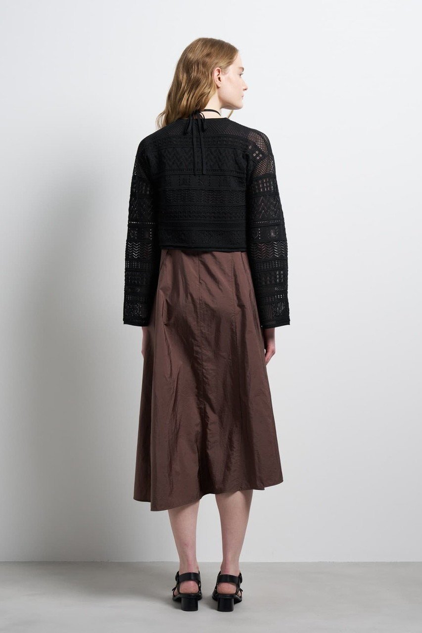 【ランバン オン ブルー/LANVIN en Bleu】のレースニットカーディガン 人気、トレンドファッション・服の通販 founy(ファニー) 　ファッション　Fashion　レディースファッション　Fashion for Women　トップス・カットソー　Cut & Sew Tops　ニット　Knit Tops & Sweaters　カーディガン・羽織り　Layered Style Cardigans　2026年　2026　カーディガン　Cardigan, Knitwear　クロップド　Cropped, Short Length　スリーブ　Sleeve, Long Sleeve / Short Sleeve　バランス　Balance, Style Balance　パターン　Pattern, Design Print　フェミニン　Feminine, Girly　リボン　Ribbon, Bow　リラックス　Relax, Relaxed Fit　レース　Lace, Lace Fabric　ワイド　Wide, Wide Fit　夏　Summer　春　Spring　S/S・春夏　SS, Spring/Summer, Warm Season　other-8|ID: prp329100004859600 ipo3291000000035956272