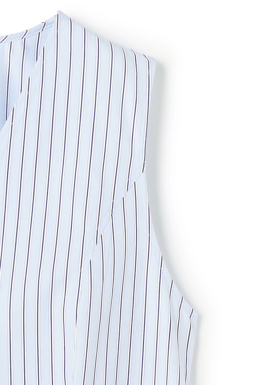 【アンクレイヴ/uncrave】のTHOMAS MASON ペプラムジレブラウス 人気、トレンドファッション・服の通販 founy(ファニー) ファッション Fashion レディースファッション Fashion for Women アウター Coat / Outerwear Collection トップス・カットソー Cut & Sew Tops キャミソール&ノースリーブ Camisoles & Sleeveless Tops シャツ・ブラウス・オフィスカジュアル Elegant Blouses & Button-Ups ベスト&ジレ / 重ね着スタイル Vests & Gilets 2026年 2026 コルセット Corset, Bustier シェイプ Shape, Slim Fit ストライプ Stripe, Striped Pattern セットアップ Set-Up, Coordinated Outfit ドレス Dress, One-Piece ノースリーブ Sleeveless, No-Sleeve ペプラム Peplum, Flared Hem 夏 Summer 春 Spring S/S・春夏 SS, Spring/Summer, Warm Season other-4|ID: prp329100004859605 ipo3291000000035956321