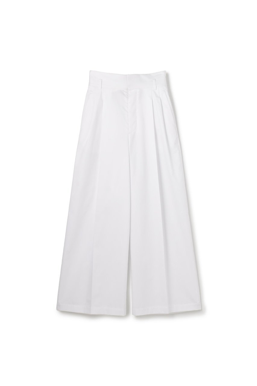 【アンクレイヴ/uncrave】のコットンクロスプレーン ワイドトラウザー インテリア・キッズ・メンズ・レディースファッション・服の通販 founy(ファニー) 　ファッション　Fashion　レディースファッション　Fashion for Women　パンツ　Pants & Trousers　2026年　2026　サテン　Satin, Glossy Fabric　フロント　Front, Front Design　ブロード　Broadcloth, Fine Cotton　ベーシック　Basic, Essential　夏　Summer　春　Spring　S/S・春夏　SS, Spring/Summer, Warm Season　オフ|ID: prp329100004859606 ipo3291000000035956326