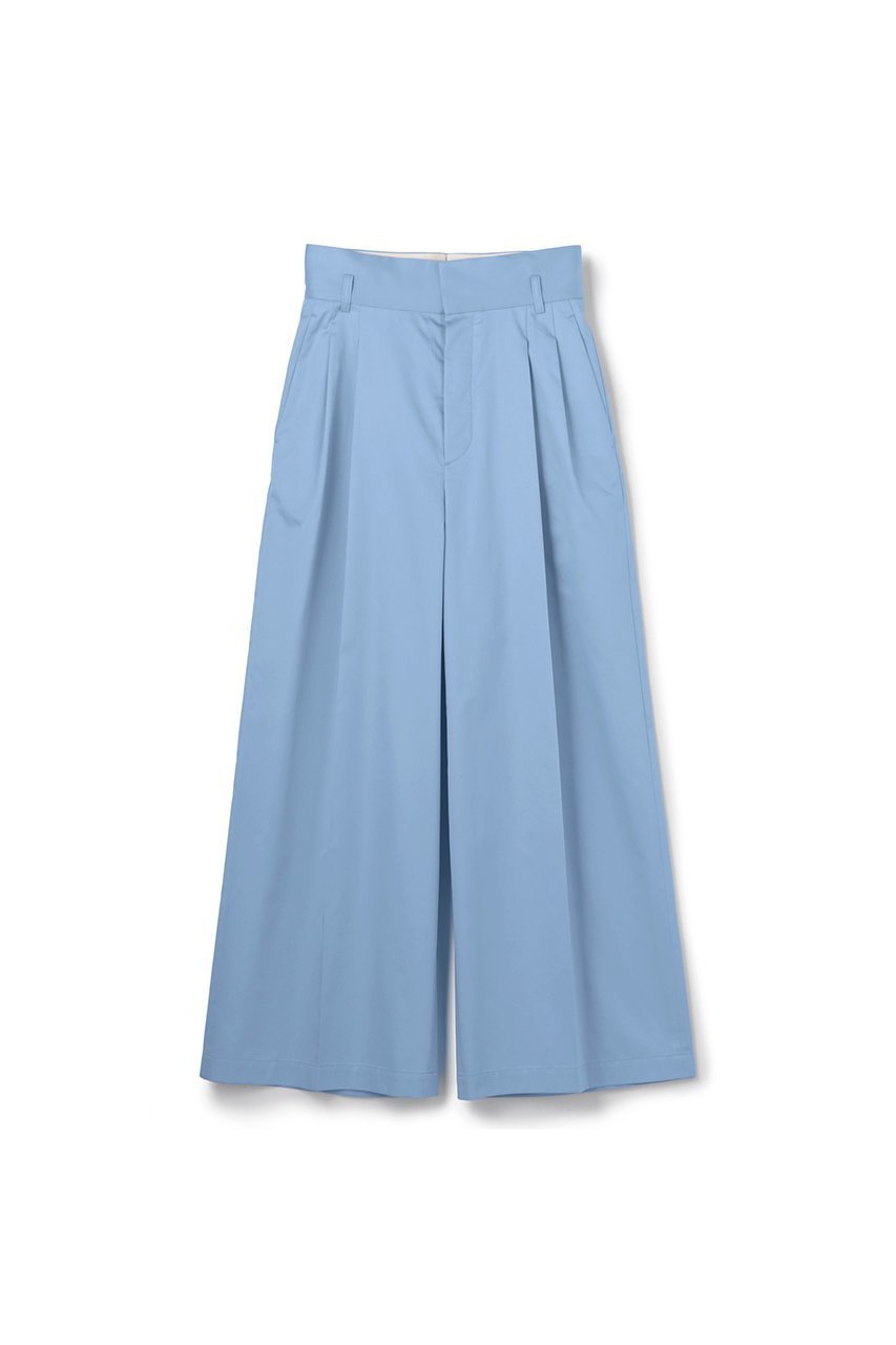【アンクレイヴ/uncrave】のコットンクロスプレーン ワイドトラウザー インテリア・キッズ・メンズ・レディースファッション・服の通販 founy(ファニー) 　ファッション　Fashion　レディースファッション　Fashion for Women　パンツ　Pants & Trousers　2026年　2026　サテン　Satin, Glossy Fabric　フロント　Front, Front Design　ブロード　Broadcloth, Fine Cotton　ベーシック　Basic, Essential　夏　Summer　春　Spring　S/S・春夏　SS, Spring/Summer, Warm Season　サックス|ID: prp329100004859606 ipo3291000000035956328