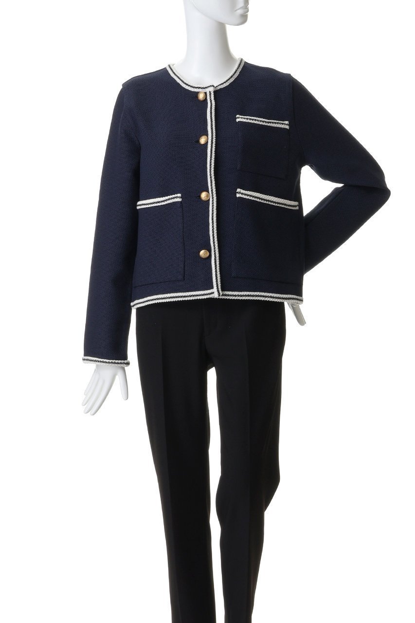 【アダワス/ADAWAS】のライト インレイ ニット トリムド ジャケット 人気、トレンドファッション・服の通販 founy(ファニー) ファッション Fashion レディースファッション Fashion for Women アウター Coat / Outerwear Collection レディースジャケット・軽アウター Jackets ブルゾンジャケット・スポーティアウター Blouson Jackets 2026年 2026 ジャケット Jacket, Outerwear トリミング Trimming, Decorative Edge ブルゾン Blouson, Bomber Jacket ポケット Pocket, Pocket Detail マニッシュ Mannish, Boyish 夏 Summer 春 Spring S/S・春夏 SS, Spring/Summer, Warm Season other-2|ID: prp329100004859609 ipo3291000000035956352