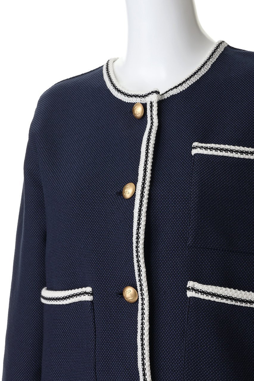 【アダワス/ADAWAS】のライト インレイ ニット トリムド ジャケット 人気、トレンドファッション・服の通販 founy(ファニー) ファッション Fashion レディースファッション Fashion for Women アウター Coat / Outerwear Collection レディースジャケット・軽アウター Jackets ブルゾンジャケット・スポーティアウター Blouson Jackets 2026年 2026 ジャケット Jacket, Outerwear トリミング Trimming, Decorative Edge ブルゾン Blouson, Bomber Jacket ポケット Pocket, Pocket Detail マニッシュ Mannish, Boyish 夏 Summer 春 Spring S/S・春夏 SS, Spring/Summer, Warm Season other-5|ID: prp329100004859609 ipo3291000000035956355