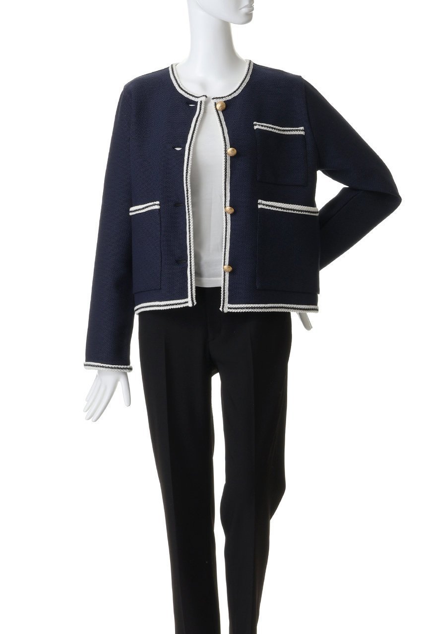 【アダワス/ADAWAS】のライト インレイ ニット トリムド ジャケット 人気、トレンドファッション・服の通販 founy(ファニー) ファッション Fashion レディースファッション Fashion for Women アウター Coat / Outerwear Collection レディースジャケット・軽アウター Jackets ブルゾンジャケット・スポーティアウター Blouson Jackets 2026年 2026 ジャケット Jacket, Outerwear トリミング Trimming, Decorative Edge ブルゾン Blouson, Bomber Jacket ポケット Pocket, Pocket Detail マニッシュ Mannish, Boyish 夏 Summer 春 Spring S/S・春夏 SS, Spring/Summer, Warm Season other-7|ID: prp329100004859609 ipo3291000000035956357