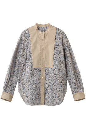 【デザイン ワークス/DESIGN WORKS】の【セットアップ対応】コードレースドッキングシャツ 人気、トレンドファッション・服の通販 founy(ファニー) ファッション Fashion レディースファッション Fashion for Women トップス・カットソー Cut & Sew Tops シャツ・ブラウス・オフィスカジュアル Elegant Blouses & Button-Ups 2026年 2026 コンビ Combo, Combination Style スリーブ Sleeve, Long Sleeve / Short Sleeve セットアップ Set-Up, Coordinated Outfit デニム Denim, Jeans Material フロント Front, Front Design プリーツ Pleats, Pleated レース Lace, Lace Fabric ロング Long, Long-Length エレガント 上品 Elegant 夏 Summer 春 Spring S/S・春夏 SS, Spring/Summer, Warm Season |ID:prp329100004859628