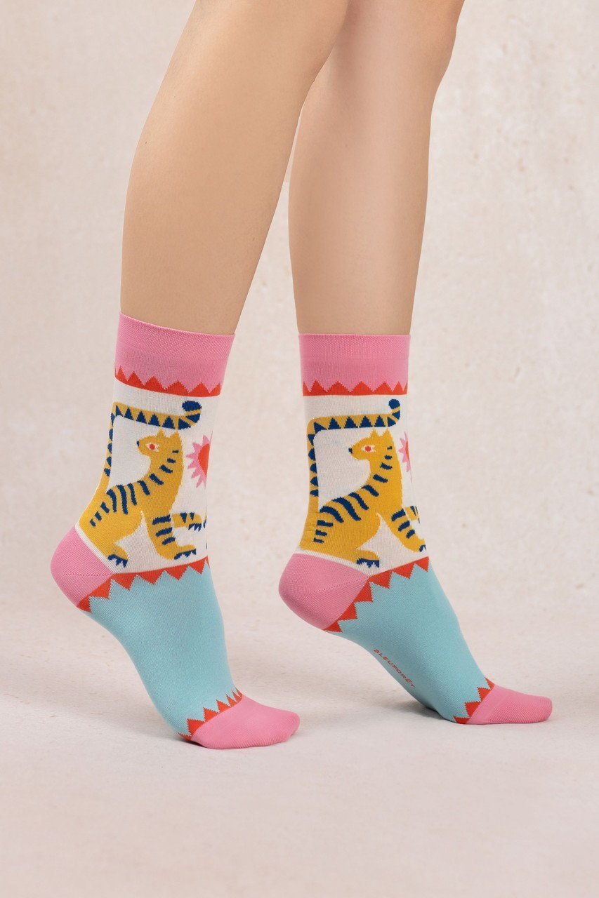 【ブルーフォレ/BLEUFORET】の6611 タイガーコットンソックス インテリア・キッズ・メンズ・レディースファッション・服の通販 founy(ファニー) 　ファッション　Fashion　レディースファッション　Fashion for Women　ソックス&靴下　Socks & Hosiery　レッグウェア・ストッキング　Legwear & Hosiery　2026年　2026　アンクル　Ankle-Length Design　ソックス　Socks, Hosiery　モチーフ　Motif, Design Theme　夏　Summer　春　Spring　S/S・春夏　SS, Spring/Summer, Warm Season　ピンク|ID: prp329100004859991 ipo3291000000035982711