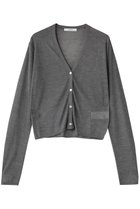 【チノ/CINOH】のSHEER シルク Vネック ニット カーディガン 人気、トレンドファッション・服の通販 founy(ファニー) ファッション Fashion レディースファッション Fashion for Women トップス・カットソー Cut & Sew Tops ニット Knit Tops & Sweaters カーディガン・羽織り Layered Style Cardigans Vネックトップス V-Neck Tops / V-Cut Neckline Shirts 2026年 2026 カーディガン Cardigan, Knitwear シルク Silk, 100% Silk スリーブ Sleeve, Long Sleeve / Short Sleeve 夏 Summer 春 Spring S/S・春夏 SS, Spring/Summer, Warm Season thumbnail グレー|ID: prp329100004860007 ipo3291000000035982808