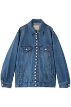 【チノ/CINOH】のパール デニム ジャケット リラックスフィット ミッドブルー|ID: prp329100004860011 ipo3291000000035982834