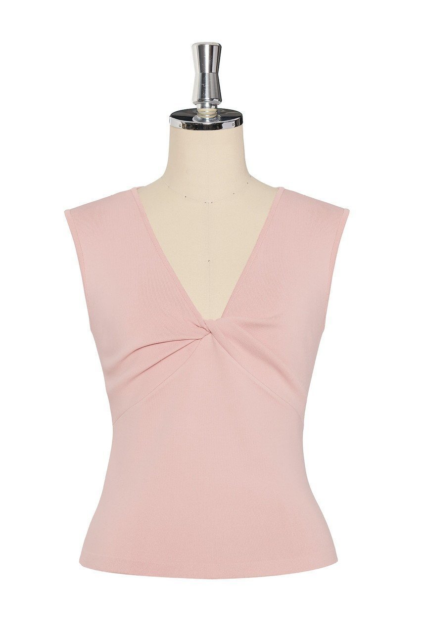 【デイジーリン/DAISY LIN】のKnit Top “Daisy Twist Elegance” インテリア・キッズ・メンズ・レディースファッション・服の通販 founy(ファニー) 　ファッション　Fashion　レディースファッション　Fashion for Women　トップス・カットソー　Cut & Sew Tops　ニット　Knit Tops & Sweaters　カジュアルプルオーバー・ニットトップス　Pullovers & Knit Tops / Casual Pullovers　インナー　Innerwear　ウォッシャブル　Machine Washable　春　Spring　ジャケット　Jacket, Outerwear　ストレッチ　Stretch, Stretchy Fabric　なめらか　Smooth, Silky Texture　バランス　Balance, Style Balance　フィット　Fit, Slim Fit　フロント　Front, Front Design　ベスト　Vest, Waistcoat　S/S・春夏　SS, Spring/Summer, Warm Season　夏　Summer　新作・新入荷　New Arrivals / New In　デイジーベリーニ|ID: prp329100004860019 ipo3291000000035982893