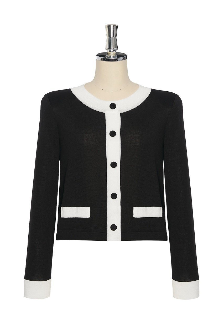 【デイジーリン/DAISY LIN】のDaisy Classic Cardigan インテリア・キッズ・メンズ・レディースファッション・服の通販 founy(ファニー) 　ファッション　Fashion　レディースファッション　Fashion for Women　トップス・カットソー　Cut & Sew Tops　ニット　Knit Tops & Sweaters　カーディガン・羽織り　Layered Style Cardigans　なめらか　Smooth, Silky Texture　ウォッシャブル　Machine Washable　カーディガン　Cardigan, Knitwear　クラシック　Classic, Timeless Style　シンプル　Simple, Minimal　エレガント 上品　Elegant　新作・新入荷　New Arrivals / New In　洗える　Machine Washable　ブラック|ID: prp329100004860020 ipo3291000000035982901