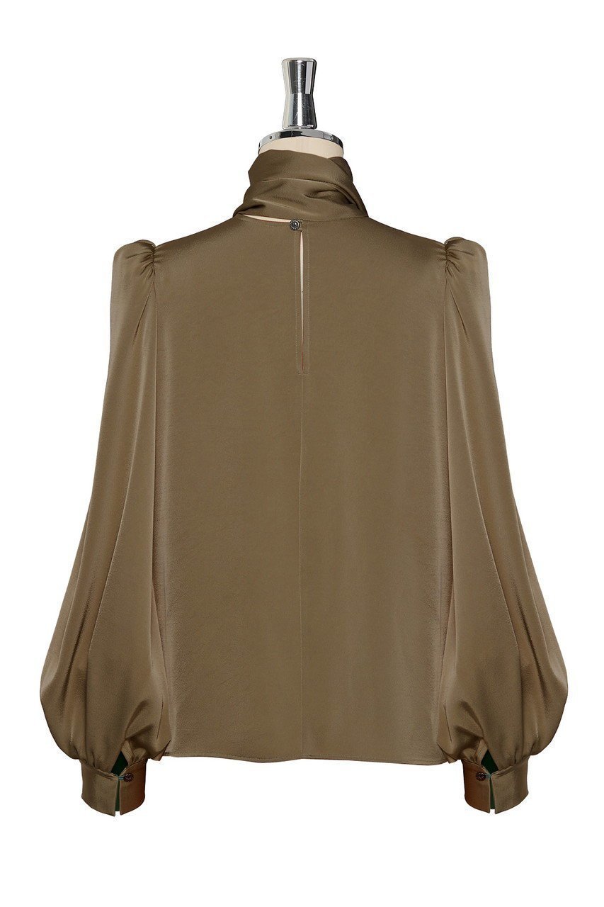 【デイジーリン/DAISY LIN】のBlouse Daisy Elegant Ribbon 人気、トレンドファッション・服の通販 founy(ファニー) 　ファッション　Fashion　レディースファッション　Fashion for Women　トップス・カットソー　Cut & Sew Tops　シャツ・ブラウス・オフィスカジュアル　Elegant Blouses & Button-Ups　アンティーク　Antique-Inspired　インナー　Innerwear　エレガント 上品　Elegant　カフス　Cuff Design　ジャケット　Jacket, Outerwear　スリーブ　Sleeve, Long Sleeve / Short Sleeve　チュール　Tulip, Tulip Motif　パウダー　Powder, Soft Tone　リボン　Ribbon, Bow　ループ　Loop, Loop Knit　ロング　Long, Long-Length　新作・新入荷　New Arrivals / New In　other-2|ID: prp329100004860021 ipo3291000000035982912