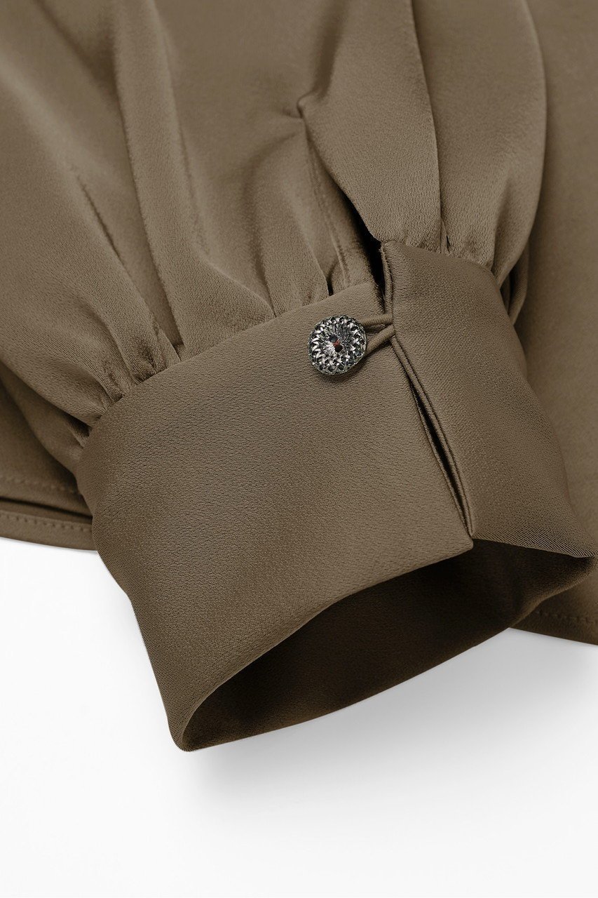 【デイジーリン/DAISY LIN】のBlouse Daisy Elegant Ribbon 人気、トレンドファッション・服の通販 founy(ファニー) 　ファッション　Fashion　レディースファッション　Fashion for Women　トップス・カットソー　Cut & Sew Tops　シャツ・ブラウス・オフィスカジュアル　Elegant Blouses & Button-Ups　アンティーク　Antique-Inspired　インナー　Innerwear　エレガント 上品　Elegant　カフス　Cuff Design　ジャケット　Jacket, Outerwear　スリーブ　Sleeve, Long Sleeve / Short Sleeve　チュール　Tulip, Tulip Motif　パウダー　Powder, Soft Tone　リボン　Ribbon, Bow　ループ　Loop, Loop Knit　ロング　Long, Long-Length　新作・新入荷　New Arrivals / New In　other-3|ID: prp329100004860021 ipo3291000000035982913