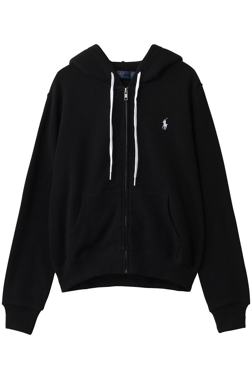 【ラルフローレン/RALPH LAUREN】の【POLO RALPH LAUREN】ライトウェイト フリース フルジップ フーディ インテリア・キッズ・メンズ・レディースファッション・服の通販 founy(ファニー) 　ファッション　Fashion　レディースファッション　Fashion for Women　トップス・カットソー　Cut & Sew Tops　シャツ・ブラウス・オフィスカジュアル　Elegant Blouses & Button-Ups　レディースパーカー・カジュアルフーディー　Casual Hoodies & Sweatshirts　ロングTシャツ・Tシャツ　Longline T-Shirts & Tees　スウェット・クルーネックトップス　Sweatshirts & Crewnecks / Relaxed Fit Sweat Tops　カットソー・ベーシックTシャツ　Cut-and-Sewn Tops / Stretch Tees & Basics　2026年　2026　ショルダー　Shoulder, Shoulder Strap　ドロップ　Drop Shoulder, Dropped Style　ドローストリング　Drawstring, Pull Cord　フィット　Fit, Slim Fit　リラックス　Relax, Relaxed Fit　夏　Summer　定番　Standard, Basic Item　春　Spring　S/S・春夏　SS, Spring/Summer, Warm Season　ブラック|ID: prp329100004860023 ipo3291000000035982926