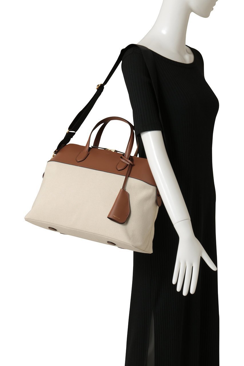 【オルセット/ORSETTO】のCITTA キャンバスコンビ2wayハンドバッグ 人気、トレンドファッション・服の通販 founy(ファニー) 　ファッション　Fashion　レディースファッション　Fashion for Women　バッグ　Bags　2026年　2026　キャンバス　Canvas, Canvas Fabric　コンビ　Combo, Combination Style　スクエア　Square, Square Shape　フォルム　Silhouette, Form　夏　Summer　春　Spring　S/S・春夏　SS, Spring/Summer, Warm Season　other-2|ID: prp329100004860027 ipo3291000000035982956