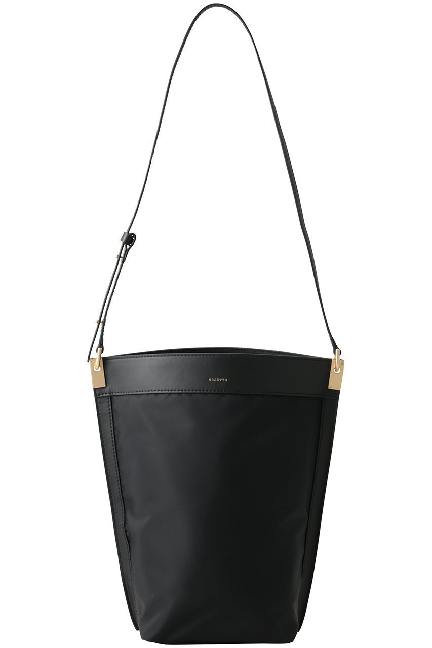 【オルセット/ORSETTO】のRACCOLTO ナイロンコンビショルダーバッグ インテリア・キッズ・メンズ・レディースファッション・服の通販 founy(ファニー) 　ファッション　Fashion　レディースファッション　Fashion for Women　バッグ　Bags　2026年　2026　コンビ　Combo, Combination Style　バケツ　Bucket, Bucket Style　フォルム　Silhouette, Form　夏　Summer　春　Spring　S/S・春夏　SS, Spring/Summer, Warm Season　軽量　Lightweight, Ultra Light　ブラック|ID: prp329100004860029 ipo3291000000035982969