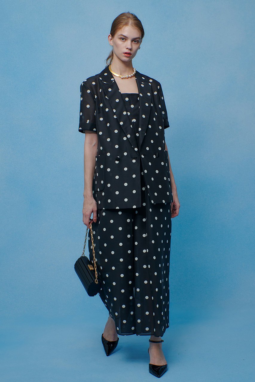 【アルアバイル/allureville】の【LOULOU WILLOUGHBY】オーガンドットハーフスリーブジャケット 人気、トレンドファッション・服の通販 founy(ファニー) 　ファッション　Fashion　レディースファッション　Fashion for Women　アウター　Coat / Outerwear Collection　レディースジャケット・軽アウター　Jackets　2026年　2026　おすすめ　Recommended / Our Picks　オーガンジー　Organza Fabric　ジャケット　Jacket, Outerwear　ドット　Polka Dot, Dot Pattern　プリント　Print, Printed Pattern　半袖　Short Sleeve, Half Sleeve　夏　Summer　春　Spring　S/S・春夏　SS, Spring/Summer, Warm Season　other-2|ID: prp329100004860036 ipo3291000000035983019