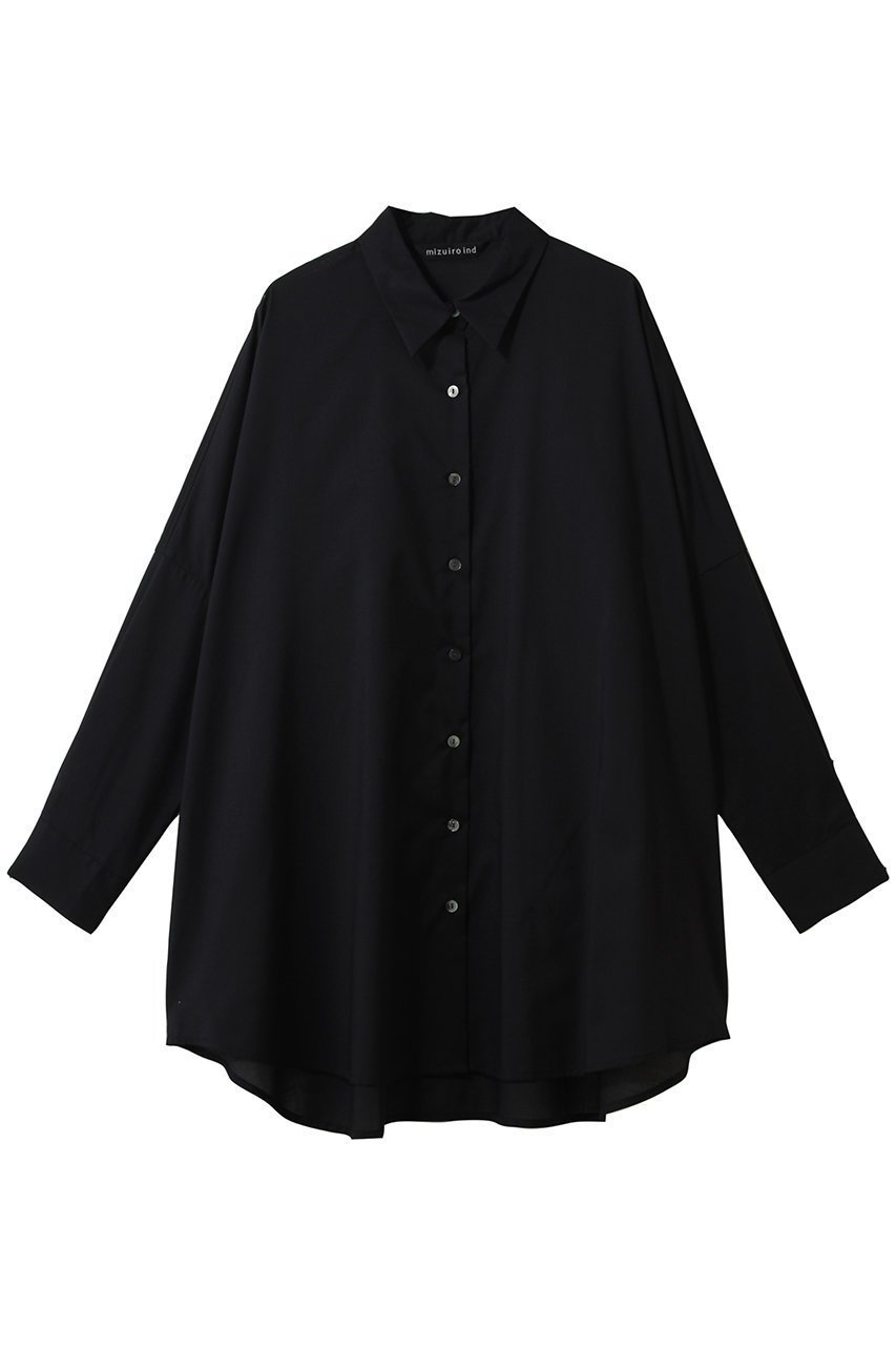 【ミズイロ インド/mizuiro ind】のT/C sheer wide shirt シャツ インテリア・キッズ・メンズ・レディースファッション・服の通販 founy(ファニー) 　ファッション　Fashion　レディースファッション　Fashion for Women　トップス・カットソー　Cut & Sew Tops　シャツ・ブラウス・オフィスカジュアル　Elegant Blouses & Button-Ups　2026年　2026　シンプル　Simple, Minimal　スリーブ　Sleeve, Long Sleeve / Short Sleeve　ロング　Long, Long-Length　夏　Summer　春　Spring　S/S・春夏　SS, Spring/Summer, Warm Season　navy|ID: prp329100004860039 ipo3291000000035983042