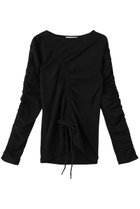 【マーレット/MERLETTE】のREVERIE コットンジャージー アシンメトリーギャザーカットソー 人気、トレンドファッション・服の通販 founy(ファニー) ファッション Fashion レディースファッション Fashion for Women トップス・カットソー Cut & Sew Tops シャツ・ブラウス・オフィスカジュアル Elegant Blouses & Button-Ups ロングTシャツ・Tシャツ Longline T-Shirts & Tees カットソー・ベーシックTシャツ Cut-and-Sewn Tops / Stretch Tees & Basics 2026年 2026 アシンメトリー Asymmetrical Style カットソー Cut and Sewn Top ギャザー Gathered, Ruffled シンプル Simple, Minimal スリーブ Sleeve, Long Sleeve / Short Sleeve センター Center, Center Line ロング Long, Long-Length ワイド Wide, Wide Fit 夏 Summer 春 Spring S/S・春夏 SS, Spring/Summer, Warm Season thumbnail ブラック|ID: prp329100004860042 ipo3291000000035983067