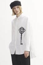 【プレインピープル/PLAIN PEOPLE】の鍵プリントシャツ ホワイト|ID: prp329100004860746 ipo3291000000035999201