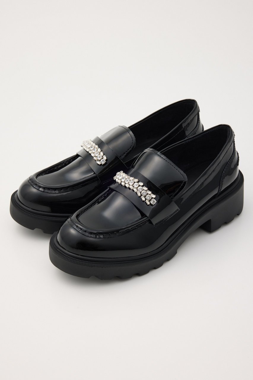 【スタッカート/STACCATO】のビジューストーンタンクソールローファー インテリア・キッズ・メンズ・レディースファッション・服の通販 founy(ファニー) 　ファッション　Fashion　レディースファッション　Fashion for Women　2026年　2026　エレガント 上品　Elegant　シューズ　Shoes, Footwear　ストーン　Stone, Gem-Like　フラット　Flat, Flat Shoes　人気　Popular, Best Seller　夏　Summer　春　Spring　S/S・春夏　SS, Spring/Summer, Warm Season　軽量　Lightweight, Ultra Light　ブラック|ID: prp329100004860757 ipo3291000000035999526