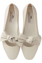 【テンパレイト/TEMPERATE】のELSIE スクエアトゥ リボンパンプス(レイン対応) アイボリー|ID: prp329100004860772 ipo3291000000035999653