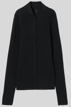 【イロット/IIROT】のリブ ニット カーディガン ブラック|ID: prp329100004860774 ipo3291000000035999667