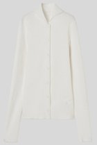 【イロット/IIROT】のリブ ニット カーディガン ホワイト|ID: prp329100004860774 ipo3291000000035999668