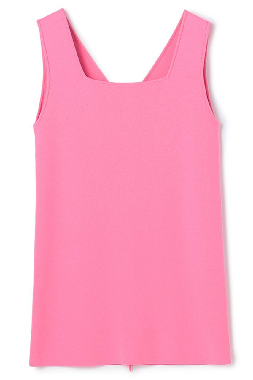 【アンクレイヴ/uncrave】の2WAYタンクトップ インテリア・キッズ・メンズ・レディースファッション・服の通販 founy(ファニー) 　ファッション　Fashion　レディースファッション　Fashion for Women　トップス・カットソー　Cut & Sew Tops　キャミソール&ノースリーブ　Camisoles & Sleeveless Tops　シャツ・ブラウス・オフィスカジュアル　Elegant Blouses & Button-Ups　ロングTシャツ・Tシャツ　Longline T-Shirts & Tees　カットソー・ベーシックTシャツ　Cut-and-Sewn Tops / Stretch Tees & Basics　なめらか　Smooth, Silky Texture　キャミソール　Camisole, Spaghetti Strap Top　スクエア　Square, Square Shape　ストレッチ　Stretch, Stretchy Fabric　スリット　Slit, Slit Detail　タンク　Tank Top, Sleeveless Top　フィット　Fit, Slim Fit　ボックス　Boxy, Box Shape　新作・新入荷　New Arrivals / New In　ピンク|ID: prp329100004860783 ipo3291000000035999739