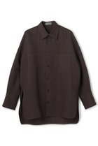 【アンクレイヴ/uncrave】のリヨセルライトリネン BIGシャツ ダークブラウン|ID: prp329100004860786 ipo3291000000035999757