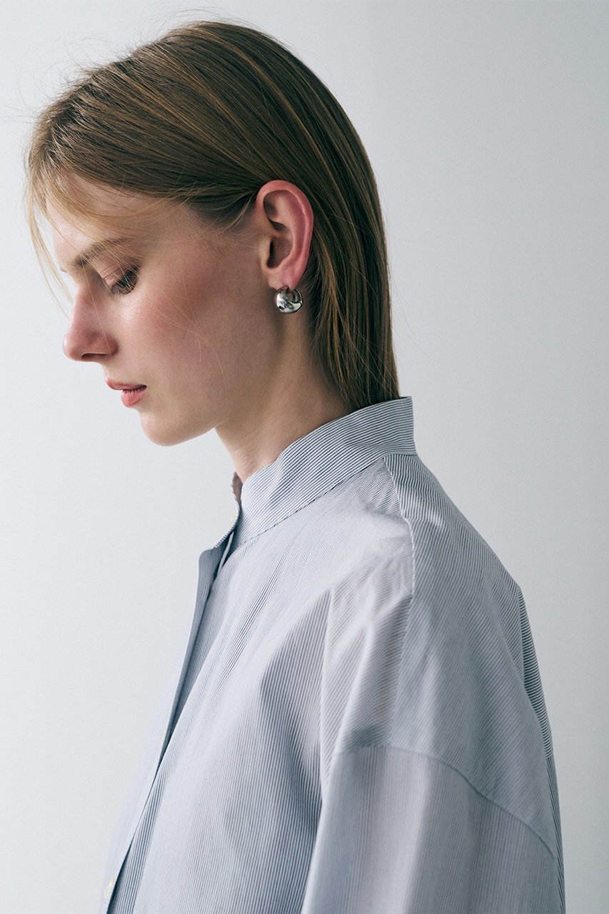 【アンクレイヴ/uncrave】のコットンクロスストライプ シャツワンピース 人気、トレンドファッション・服の通販 founy(ファニー) 　ファッション　Fashion　レディースファッション　Fashion for Women　ワンピース　Dresses　シャツワンピース / 1枚で着映えコーデ　Shirt Dresses　チュニック　Tunic Tops & Dresses　おすすめ　Recommended / Our Picks　ストライプ　Stripe, Striped Pattern　ストレート　Straight, Straight Cut　スリット　Slit, Slit Detail　チュニック　Tunic, Long Top　ドレス　Dress, One-Piece　ロング　Long, Long-Length　新作・新入荷　New Arrivals / New In　無地　Plain, Solid Color　other-3|ID: prp329100004860792 ipo3291000000035999801