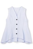 【アンクレイヴ/uncrave】のコットンクロスストライプ ペプラムジレブラウス サックスストライプ|ID: prp329100004860794 ipo3291000000035999815