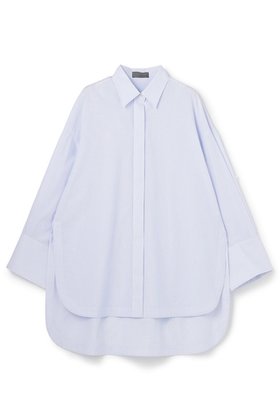 【アンクレイヴ/uncrave】のコットンクロスストライプ BIGシャツ 人気、トレンドファッション・服の通販 founy(ファニー) ファッション Fashion レディースファッション Fashion for Women トップス・カットソー Cut & Sew Tops シャツ・ブラウス・オフィスカジュアル Elegant Blouses & Button-Ups おすすめ Recommended / Our Picks カフス Cuff Design ストライプ Stripe, Striped Pattern スリーブ Sleeve, Long Sleeve / Short Sleeve チュニック Tunic, Long Top ループ Loop, Loop Knit ロング Long, Long-Length 新作・新入荷 New Arrivals / New In 無地 Plain, Solid Color 羽織 Haori, Light Jacket |ID:prp329100004860795