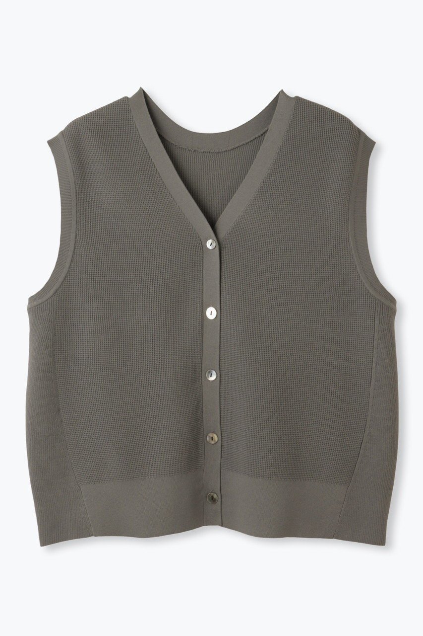 【レリル/lelill】のハイテク2WAYワッフルジレ インテリア・キッズ・メンズ・レディースファッション・服の通販 founy(ファニー) 　ファッション　Fashion　レディースファッション　Fashion for Women　アウター　Coat / Outerwear Collection　レディースジャケット・軽アウター　Jackets　ジャケット　Jacket, Outerwear　トレンド　Trend, Trending Now　ベスト　Vest, Waistcoat　ワッフル　Waffle, Waffle Knit　新作・新入荷　New Arrivals / New In　春　Spring　チャコールグレー|ID: prp329100004860799 ipo3291000000035999856