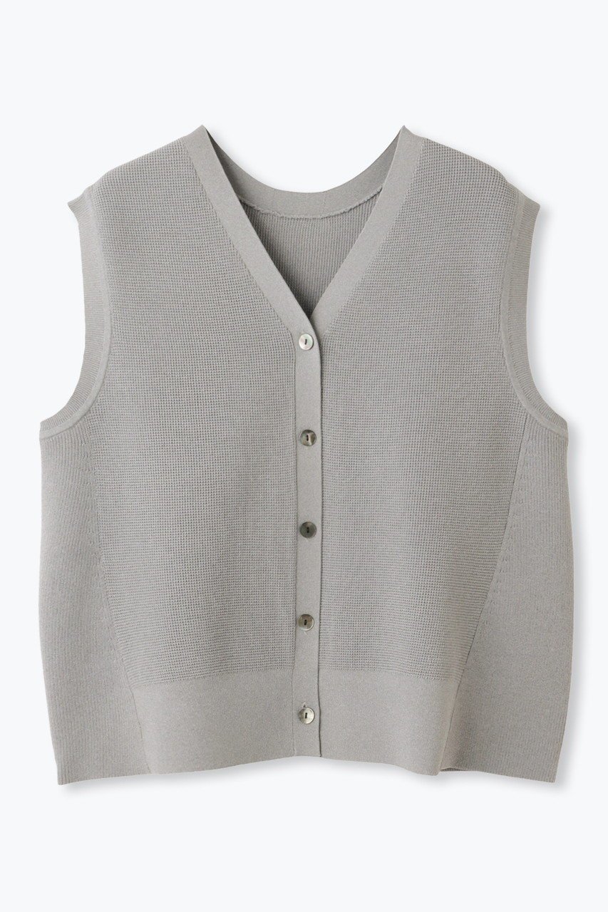 【レリル/lelill】のハイテク2WAYワッフルジレ インテリア・キッズ・メンズ・レディースファッション・服の通販 founy(ファニー) 　ファッション　Fashion　レディースファッション　Fashion for Women　アウター　Coat / Outerwear Collection　レディースジャケット・軽アウター　Jackets　ジャケット　Jacket, Outerwear　トレンド　Trend, Trending Now　ベスト　Vest, Waistcoat　ワッフル　Waffle, Waffle Knit　新作・新入荷　New Arrivals / New In　春　Spring　グレー|ID: prp329100004860799 ipo3291000000035999857