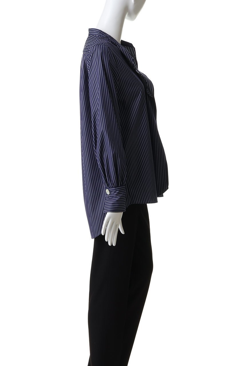 【エムフィル/M Fil】のポリエステル コットン ストライプシャープ フリルブラウス 人気、トレンドファッション・服の通販 founy(ファニー) 　ファッション　Fashion　レディースファッション　Fashion for Women　トップス・カットソー　Cut & Sew Tops　シャツ・ブラウス・オフィスカジュアル　Elegant Blouses & Button-Ups　2026年　2026　ストライプ　Stripe, Striped Pattern　スリーブ　Sleeve, Long Sleeve / Short Sleeve　タイトスカート　Pencil Skirt, Tight Skirt　フリル　Frill, Ruffle　マニッシュ　Mannish, Boyish　ロング　Long, Long-Length　エレガント 上品　Elegant　人気　Popular, Best Seller　吸水　Absorbent, Quick-Dry　夏　Summer　春　Spring　S/S・春夏　SS, Spring/Summer, Warm Season　軽量　Lightweight, Ultra Light　other-3|ID: prp329100004860801 ipo3291000000035999878