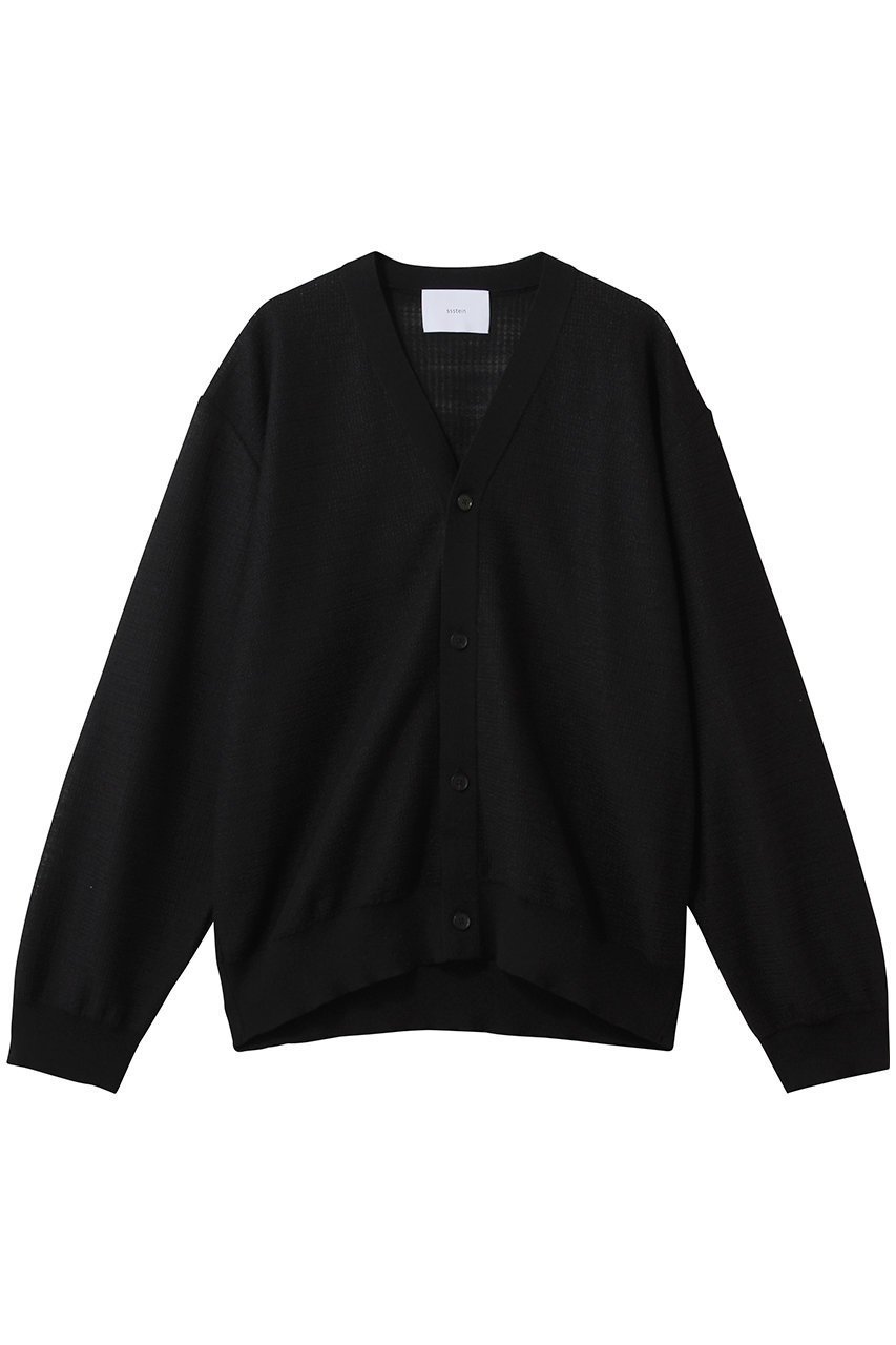 【シュタイン/ssstein】の【UNISEX】SLUB COTTON KNIT CARDIGAN インテリア・キッズ・メンズ・レディースファッション・服の通販 founy(ファニー) ファッション Fashion レディースファッション Fashion for Women トップス・カットソー Cut & Sew Tops ニット Knit Tops & Sweaters カーディガン・羽織り Layered Style Cardigans 2026年 2026 ユニセックス Unisex, Genderless カーディガン Cardigan, Knitwear 夏 Summer 春 Spring S/S・春夏 SS, Spring/Summer, Warm Season 軽量 Lightweight, Ultra Light ブラック|ID: prp329100004860808 ipo3291000000035999931