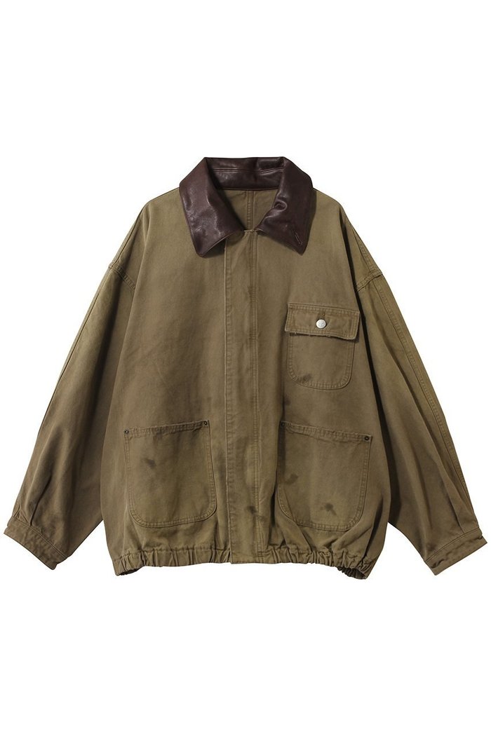 【シュタイン/ssstein】の【UNISEX】SULFUR DYED OXFORD VINTAGE JACKET インテリア・キッズ・メンズ・レディースファッション・服の通販 founy(ファニー) https://founy.com/ ファッション Fashion レディースファッション Fashion for Women アウター Coat / Outerwear Collection レディースジャケット・軽アウター Jackets ブルゾンジャケット・スポーティアウター Blouson Jackets 2026年 2026 ユニセックス Unisex, Genderless ジャケット Jacket, Outerwear ダメージ Distressed, Destroyed ブリーチ Bleach, Washed Finish ブルゾン Blouson, Bomber Jacket 夏 Summer 春 Spring S/S・春夏 SS, Spring/Summer, Warm Season |ID: prp329100004860811 ipo3291000000035999952