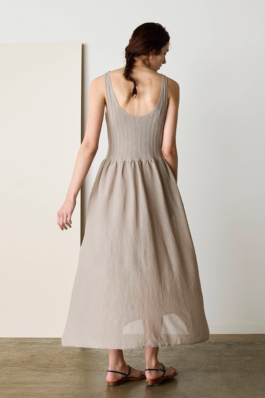 【マリリンムーン/MARILYN MOON】の【WALANCE】ペーパーリブニットドレス 人気、トレンドファッション・服の通販 founy(ファニー) 　ファッション　Fashion　レディースファッション　Fashion for Women　ワンピース　Dresses　フォーマル・パーティードレス・結婚式用ドレス　Elegant & Casual Dresses　チュニック　Tunic Tops & Dresses　2026年　2026　エレガント 上品　Elegant　サマー　Summer, Summer Style　ジュエリー　Jewelry, Accessories　スクエア　Square, Square Shape　チュニック　Tunic, Long Top　ドレス　Dress, One-Piece　ロング　Long, Long-Length　夏　Summer　春　Spring　S/S・春夏　SS, Spring/Summer, Warm Season　透かし　Cut-Out, Lacework　other-2|ID: prp329100004860822 ipo3291000000036000036