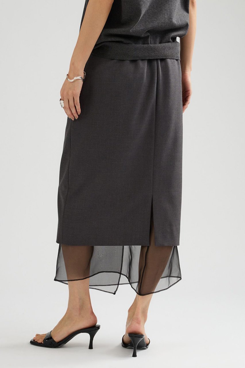 【カオス/Chaos】のクーシュスカート 人気、トレンドファッション・服の通販 founy(ファニー) 　ファッション　Fashion　レディースファッション　Fashion for Women　スカート　Skirts　ロングスカート　Long Skirts / Maxi & Midi Skirts　インナー　Innerwear　エアリー　Airy Texture　オーガンジー　Organza Fabric　春　Spring　シアー　Sheer, See-Through　シルク　Silk, 100% Silk　バランス　Balance, Style Balance　フォルム　Silhouette, Form　ロング　Long, Long-Length　S/S・春夏　SS, Spring/Summer, Warm Season　夏　Summer　2026年　2026　other-6|ID: prp329100004860824 ipo3291000000036000054