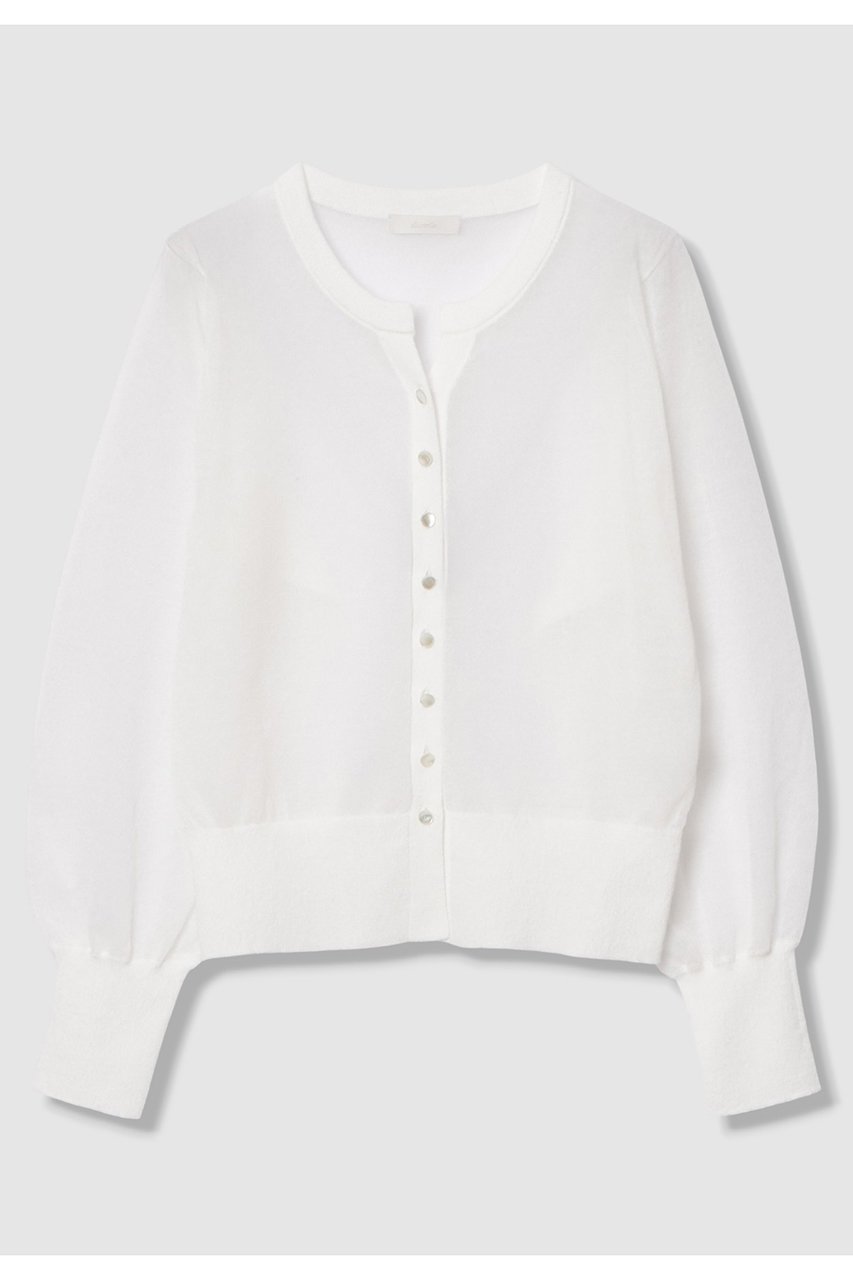 【アルアバイル/allureville】のシアーラミースキッパーカーディガン 人気、トレンドファッション・服の通販 founy(ファニー) 　ファッション　Fashion　レディースファッション　Fashion for Women　トップス・カットソー　Cut & Sew Tops　ニット　Knit Tops & Sweaters　カーディガン・羽織り　Layered Style Cardigans　レディースパーカー・カジュアルフーディー　Casual Hoodies & Sweatshirts　2026年　2026　おすすめ　Recommended / Our Picks　イエロー　Yellow　カーディガン　Cardigan, Knitwear　キャミソール　Camisole, Spaghetti Strap Top　スキッパー　Skipper, Open Collar　ドレス　Dress, One-Piece　ノースリーブ　Sleeveless, No-Sleeve　パープル　Purple, Violet　人気　Popular, Best Seller　夏　Summer　春　Spring　S/S・春夏　SS, Spring/Summer, Warm Season　 other-1|ID: prp329100004860826 ipo3291000000036000064