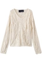 【エリオポール/heliopole】の【boussole】LEAF LACE Vネックニット 人気、トレンドファッション・服の通販 founy(ファニー) ファッション Fashion レディースファッション Fashion for Women トップス・カットソー Cut & Sew Tops ニット Knit Tops & Sweaters カジュアルプルオーバー・ニットトップス Pullovers & Knit Tops / Casual Pullovers Vネックトップス V-Neck Tops / V-Cut Neckline Shirts 2026年 2026 ドレープ Drape, Draping Fabric ランダム Random, Irregular レース Lace, Lace Fabric 夏 Summer 春 Spring S/S・春夏 SS, Spring/Summer, Warm Season 透かし Cut-Out, Lacework thumbnail アイボリー|ID: prp329100004860827 ipo3291000000036000071