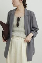 【ガリャルダガランテ/GALLARDAGALANTE】の【WEB限定】メッシュジャケット 人気、トレンドファッション・服の通販 founy(ファニー) ファッション Fashion レディースファッション Fashion for Women アウター Coat / Outerwear Collection レディースジャケット・軽アウター Jackets 2026年 2026 シアー Sheer, See-Through ジャケット Jacket, Outerwear ダブル Double, Double-Breasted デニム Denim, Jeans Material マニッシュ Mannish, Boyish メッシュ Mesh, Net Fabric ビジネス 仕事 通勤 Business / Work / Commuting 夏 Summer 春 Spring S/S・春夏 SS, Spring/Summer, Warm Season 楽ちん Easy Fit, Comfortable 秋 Autumn thumbnail グレー|ID: prp329100004860833 ipo3291000000036000123