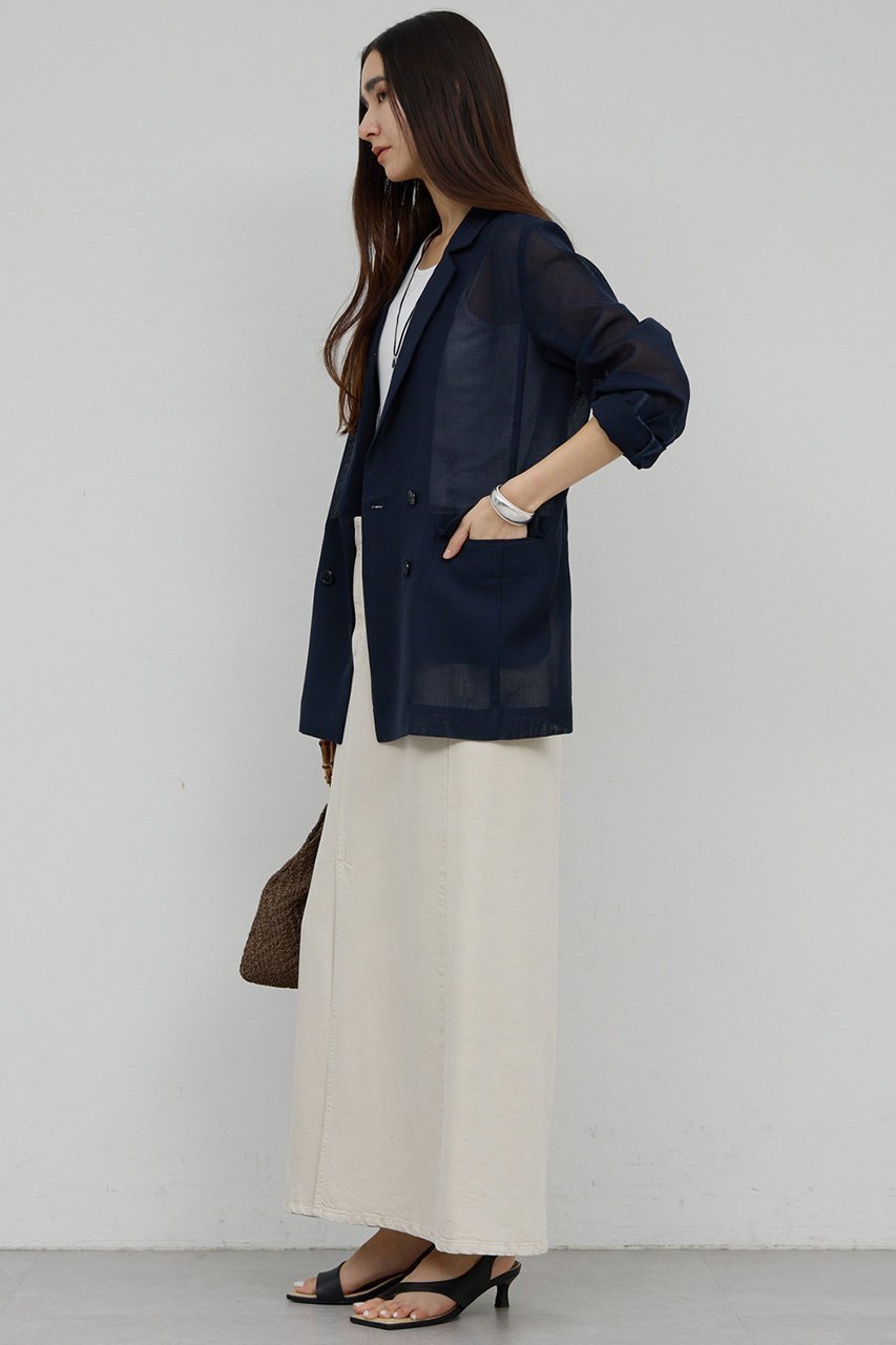 【ガリャルダガランテ/GALLARDAGALANTE】の【WEB限定】メッシュジャケット 人気、トレンドファッション・服の通販 founy(ファニー) 　ファッション　Fashion　レディースファッション　Fashion for Women　アウター　Coat / Outerwear Collection　レディースジャケット・軽アウター　Jackets　シアー　Sheer, See-Through　ジャケット　Jacket, Outerwear　ダブル　Double, Double-Breasted　デニム　Denim, Jeans Material　マニッシュ　Mannish, Boyish　メッシュ　Mesh, Net Fabric　ビジネス 仕事 通勤　Business / Work / Commuting　春　Spring　楽ちん　Easy Fit, Comfortable　秋　Autumn　other-4|ID: prp329100004860833 ipo3291000000036813117