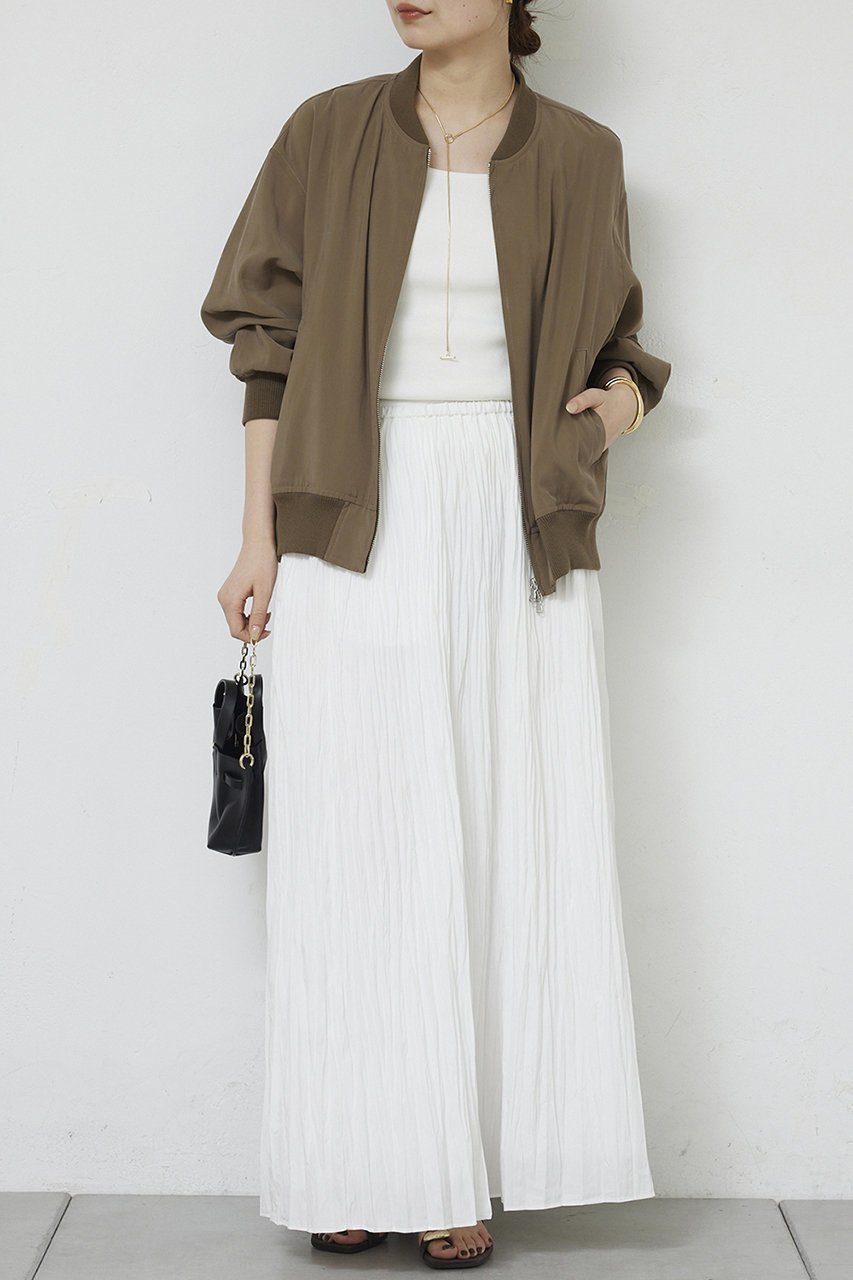 【ガリャルダガランテ/GALLARDAGALANTE】のサテンブルゾン 人気、トレンドファッション・服の通販 founy(ファニー) 　ファッション　Fashion　レディースファッション　Fashion for Women　アウター　Coat / Outerwear Collection　レディースジャケット・軽アウター　Jackets　ブルゾンジャケット・スポーティアウター　Blouson Jackets　おすすめ　Recommended / Our Picks　なめらか　Smooth, Silky Texture　エレガント 上品　Elegant　サテン　Satin, Glossy Fabric　ジャケット　Jacket, Outerwear　タイトスカート　Pencil Skirt, Tight Skirt　ブルゾン　Blouson, Bomber Jacket　マニッシュ　Mannish, Boyish　ミックス　Mix, Mixed Style　新作・新入荷　New Arrivals / New In　other-2|ID: prp329100004860834 ipo3291000000036772532