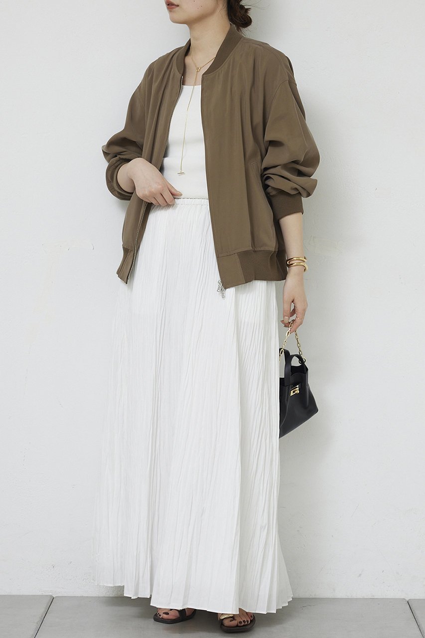 【ガリャルダガランテ/GALLARDAGALANTE】のサテンブルゾン 人気、トレンドファッション・服の通販 founy(ファニー) 　ファッション　Fashion　レディースファッション　Fashion for Women　アウター　Coat / Outerwear Collection　レディースジャケット・軽アウター　Jackets　ブルゾンジャケット・スポーティアウター　Blouson Jackets　おすすめ　Recommended / Our Picks　なめらか　Smooth, Silky Texture　エレガント 上品　Elegant　サテン　Satin, Glossy Fabric　ジャケット　Jacket, Outerwear　タイトスカート　Pencil Skirt, Tight Skirt　ブルゾン　Blouson, Bomber Jacket　マニッシュ　Mannish, Boyish　ミックス　Mix, Mixed Style　新作・新入荷　New Arrivals / New In　other-4|ID: prp329100004860834 ipo3291000000036772536