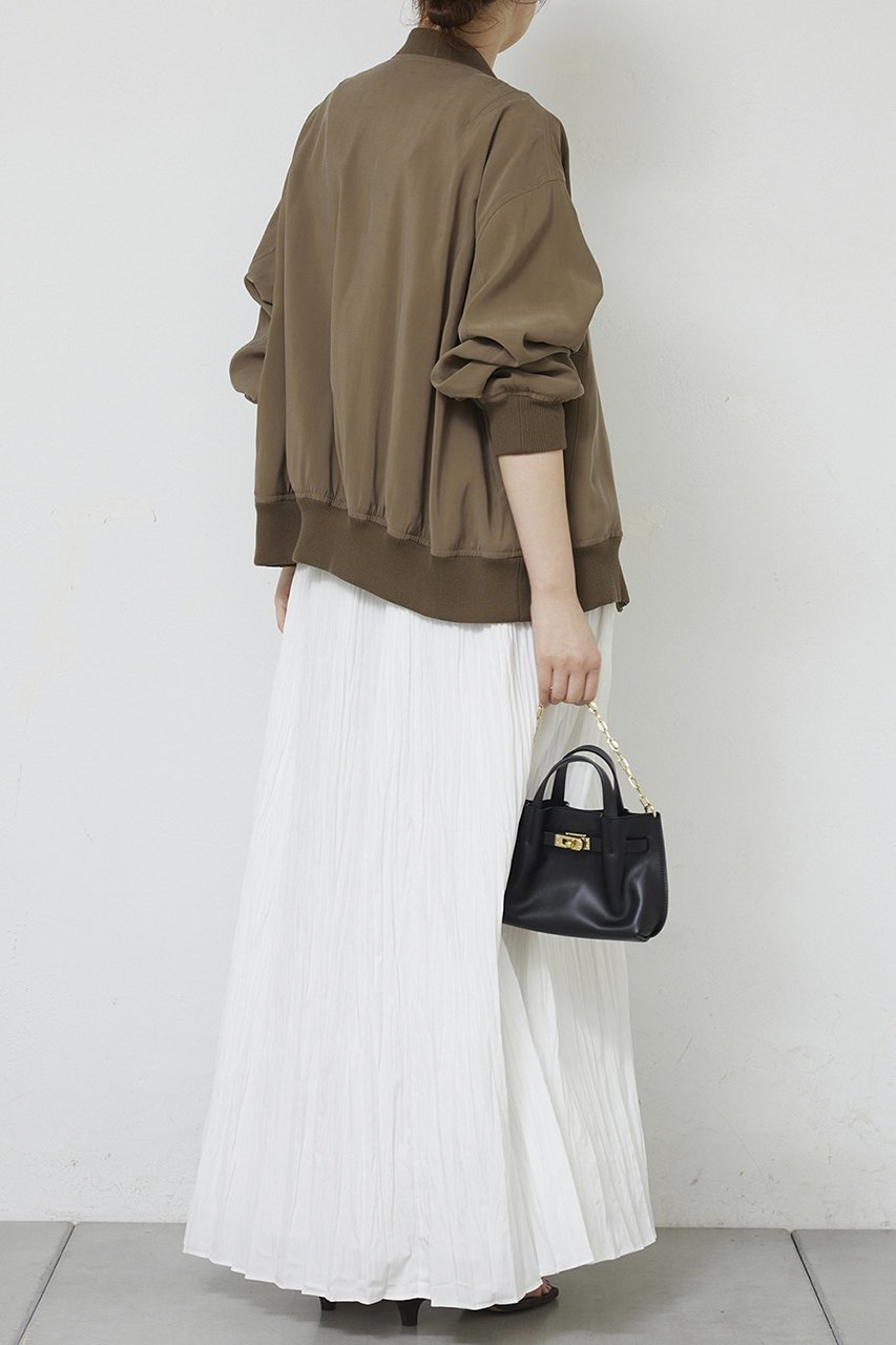 【ガリャルダガランテ/GALLARDAGALANTE】のサテンブルゾン 人気、トレンドファッション・服の通販 founy(ファニー) 　ファッション　Fashion　レディースファッション　Fashion for Women　アウター　Coat / Outerwear Collection　レディースジャケット・軽アウター　Jackets　ブルゾンジャケット・スポーティアウター　Blouson Jackets　おすすめ　Recommended / Our Picks　なめらか　Smooth, Silky Texture　エレガント 上品　Elegant　サテン　Satin, Glossy Fabric　ジャケット　Jacket, Outerwear　タイトスカート　Pencil Skirt, Tight Skirt　ブルゾン　Blouson, Bomber Jacket　マニッシュ　Mannish, Boyish　ミックス　Mix, Mixed Style　新作・新入荷　New Arrivals / New In　other-5|ID: prp329100004860834 ipo3291000000036772537