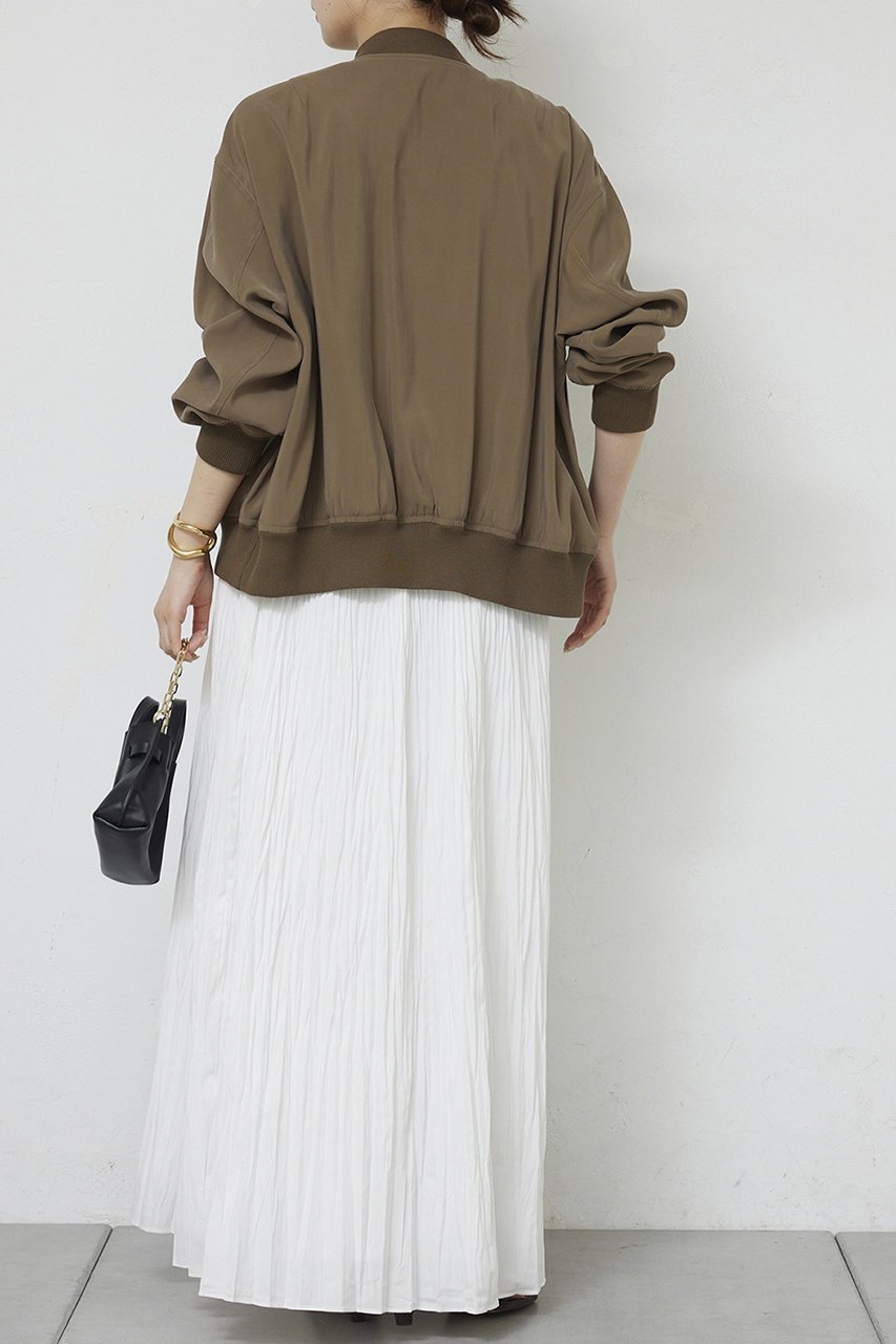 【ガリャルダガランテ/GALLARDAGALANTE】のサテンブルゾン 人気、トレンドファッション・服の通販 founy(ファニー) 　ファッション　Fashion　レディースファッション　Fashion for Women　アウター　Coat / Outerwear Collection　レディースジャケット・軽アウター　Jackets　ブルゾンジャケット・スポーティアウター　Blouson Jackets　おすすめ　Recommended / Our Picks　なめらか　Smooth, Silky Texture　エレガント 上品　Elegant　サテン　Satin, Glossy Fabric　ジャケット　Jacket, Outerwear　タイトスカート　Pencil Skirt, Tight Skirt　ブルゾン　Blouson, Bomber Jacket　マニッシュ　Mannish, Boyish　ミックス　Mix, Mixed Style　新作・新入荷　New Arrivals / New In　other-6|ID: prp329100004860834 ipo3291000000036772539